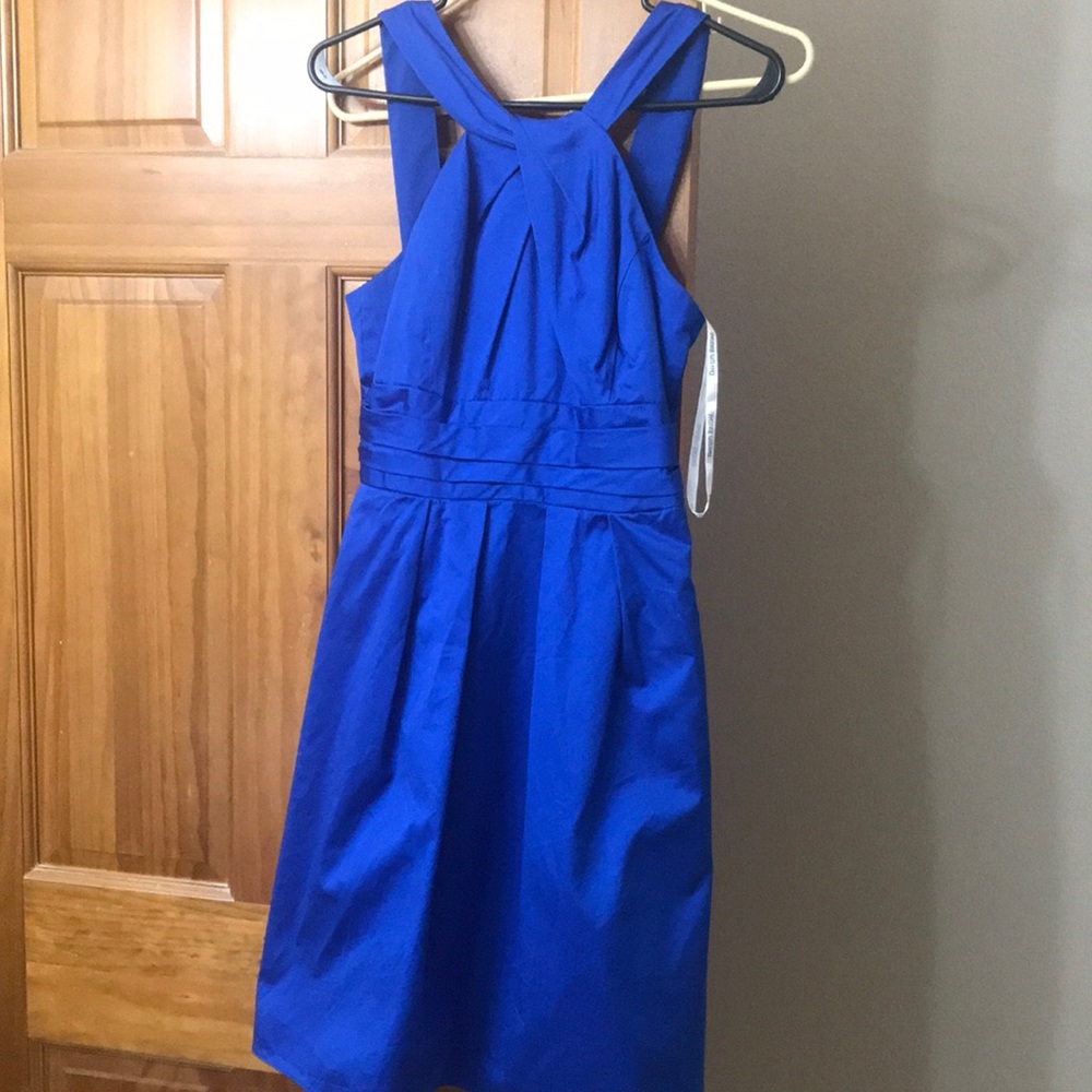David's Bridal Royal Blue Dress
